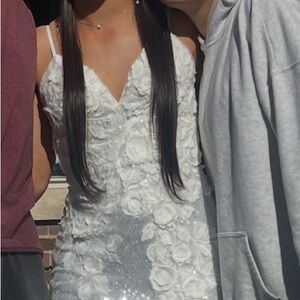 White Prom Dress from Peaches Boutique - Worn Once